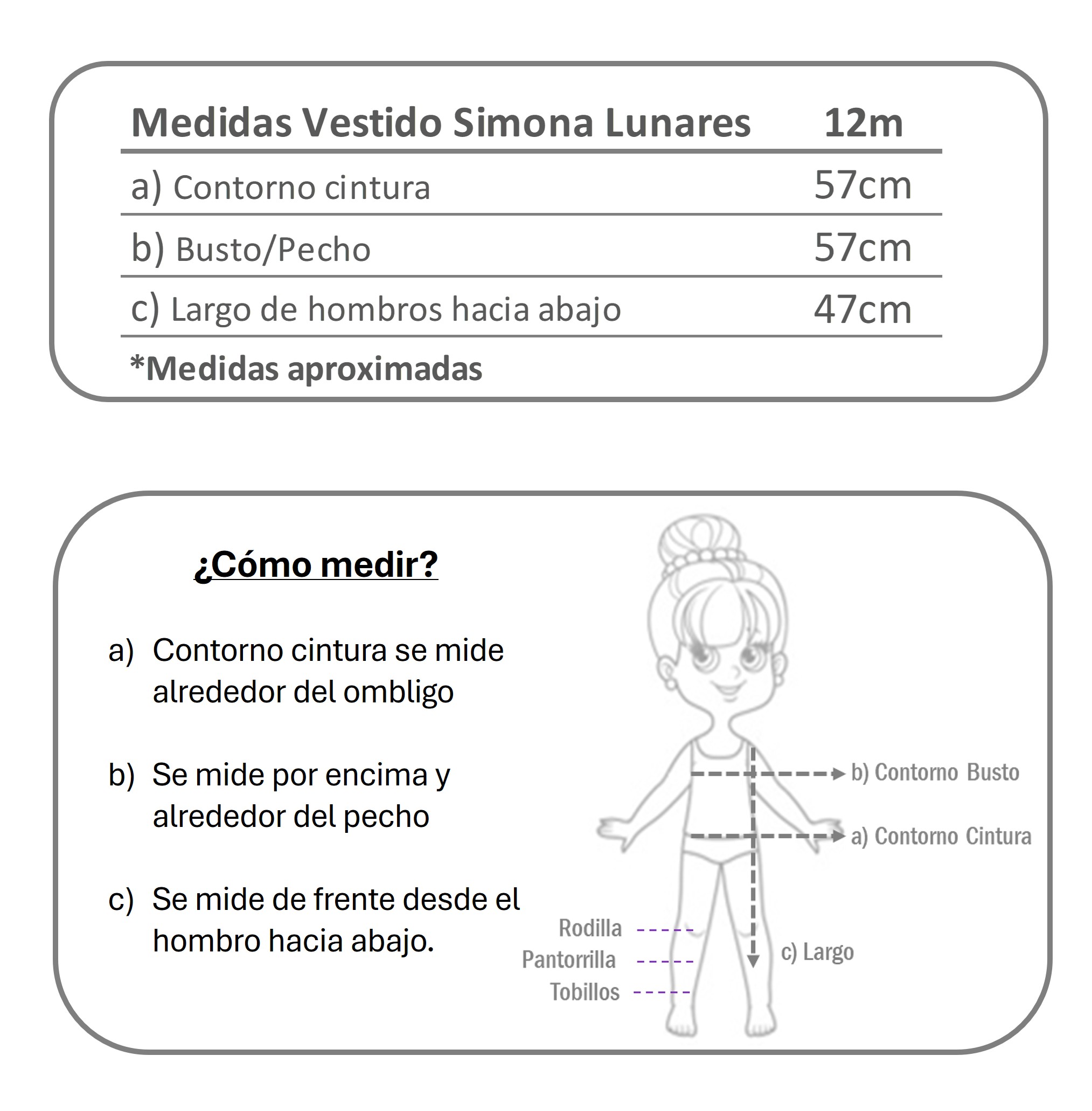 Simona Lunares medidas